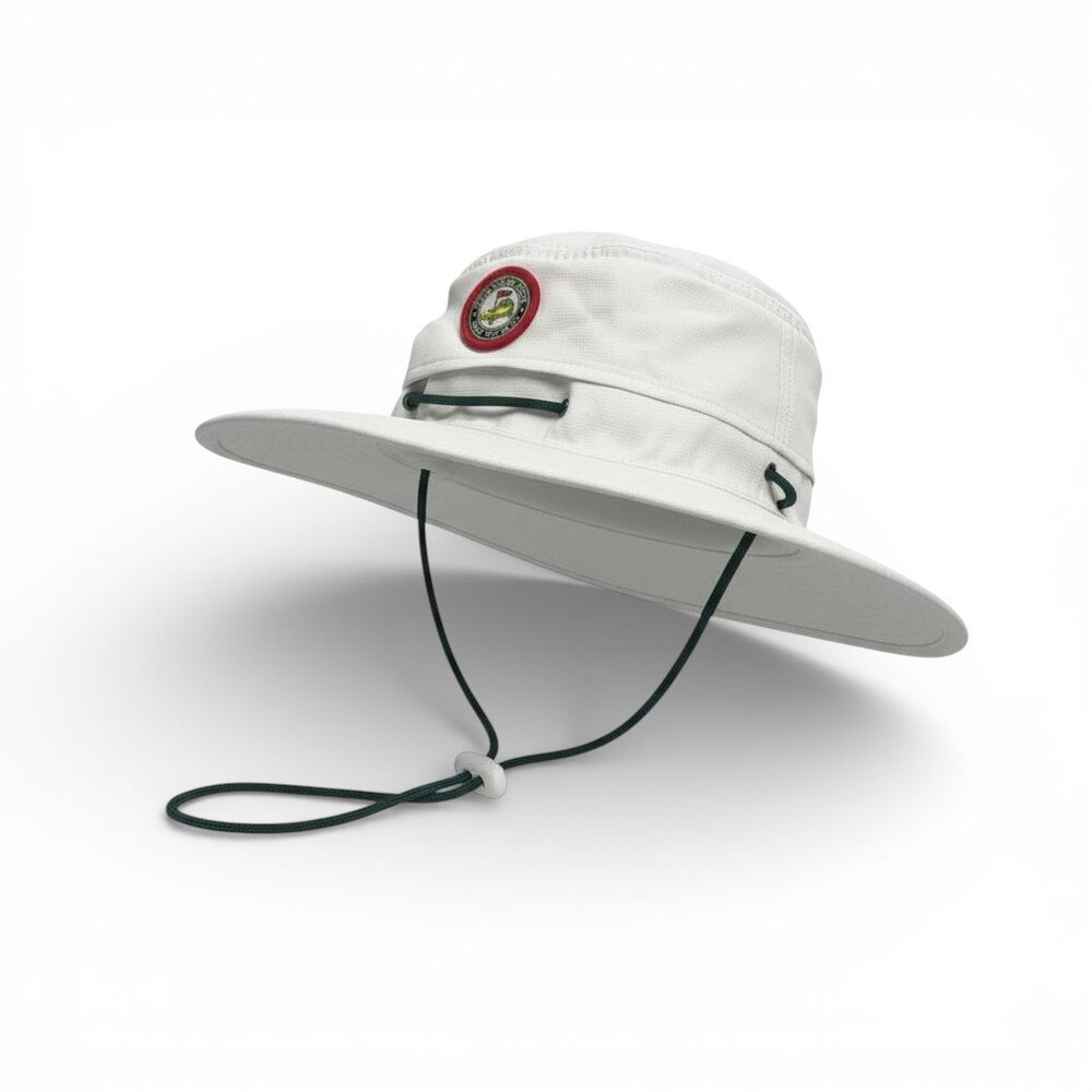 HAPPY GILMORE Waterbury Open Just Tap It In Golf Gator Bucket Hat White Mens NEW